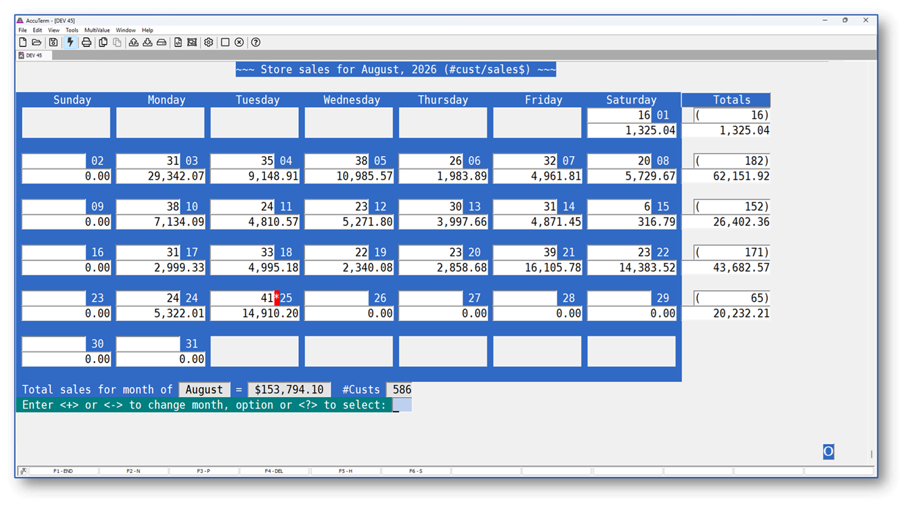 SALES CALENDAR
